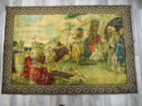 Antique hand painted tapestry.