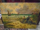 Antique Oil painting on canvase.