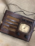 Unique PHILCO â€˜smallâ€™ radio as an early example created for public use.