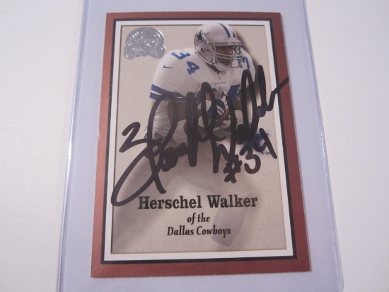 Herschel Walker Dallas Cowboys signed autographed Greats Of The Game Trading Card Certified COA