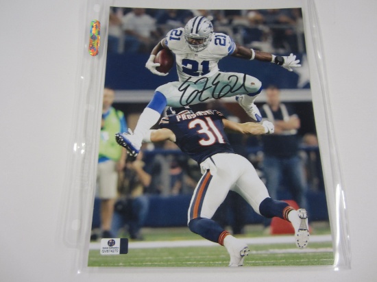 Ezekiel Elliott Dallas CowboysÂ signed autographedÂ 8x10 photoÂ Certified COA