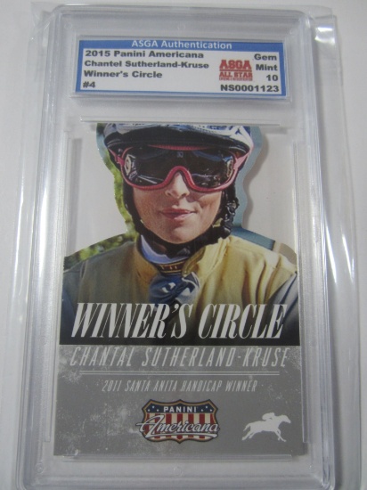 Chantel  Sutherland-Kruse 2015 Americana Winners Circle ASGA Authentication Gem Mint 10