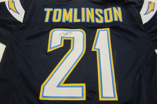 Ladainian Tomlinson San Diego Chargers signed autographed football jersey Certified COA