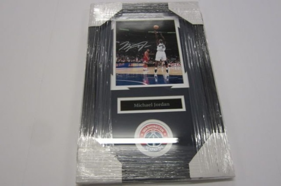 Michael Jordan Washington Wizards signed autographed framed matted 8x10 photo Certified COA