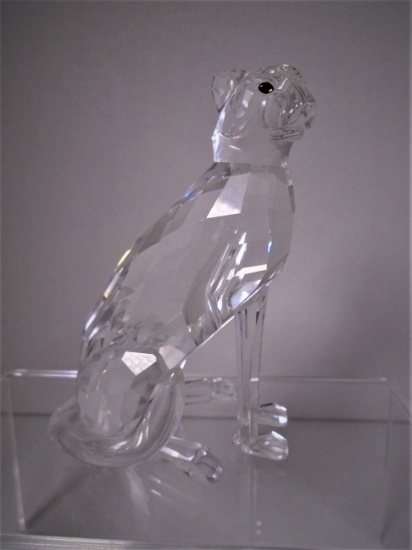 Swarovski crystal cheetah figurine.