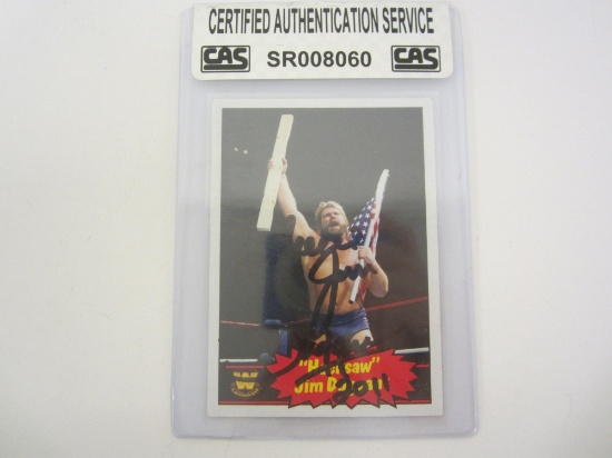 Jim Dugan "Hacksaw"Â signed autographedÂ Trading CardÂ Certified COA