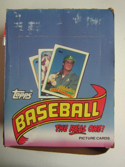 Box of Topps baseball Cards