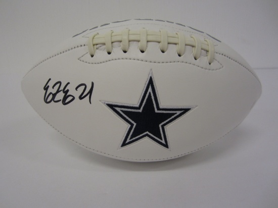 Ezekiel Elliott Dallas CowboysÂ signed autographed Logo FootballÂ Certified COA