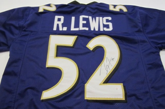 Ray Lewis Baltimore RavensÂ signed autographedÂ Jersey Certified COA