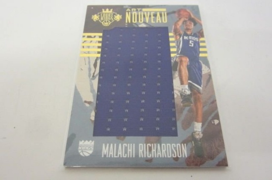 Malachi Richardson Sacramento Kings Piece of Game Used Jersey Card 56/99