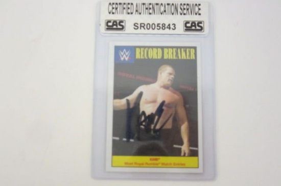 Kane WWE signed autographed Trading Card Certified Coa