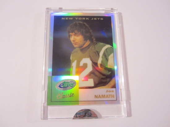 2002 Topps Classic Redemption Joe Namath NY Jets Trading Card with Case