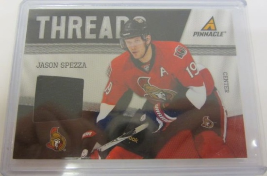 Jason Spezza Ottawa Senators Piece of Game Used Jersey Card