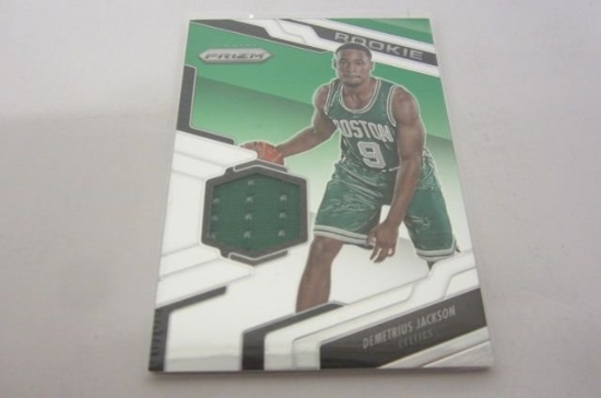 Demetrius Jackson Boston Celtics Piece of Game Used Jersey Card