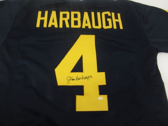 Jim Harbaugh Michigan Wolverines signed autographed Jersey Certified COA