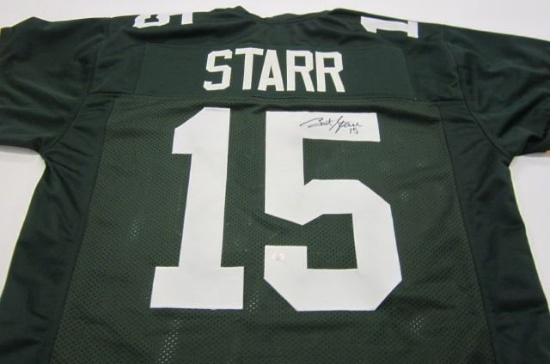 Bart Starr Green Bay Packers signed autographed football jersey Certified COA