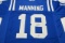 Peyton Manning Indianapolis Colts signed autographed Blue Jersey Certified Coa