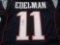 Julian Edelman New England Patriots signed autographed Blue Jersey Certified Coa