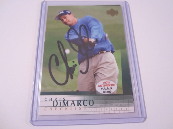 Chris DiMarco PGA Golfer signed autographed Upper Deck Golf Trading Card Certified Coa