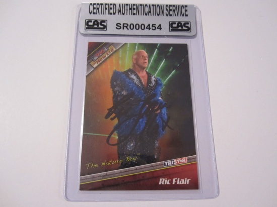 Ric Flair "THE NATURE BOY" TNA Wrestling signed autographed Tristar Wreestling Trading Card Certifie