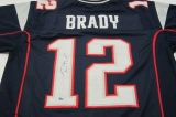 Tom Brady New England Patriots signed autographed Blue Jersey Certified Coa