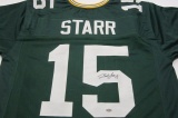 Bart Starr Green Bay Packers signed autographed Green Jersey Certified Coa