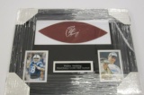 Peyton Manning Indianapolis Colts signed autographed Professionally Framed Game Used Football Panel