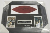 Tom Brady New England Patriots signed autographed Professionally Framed Game Used Football Panel Cer