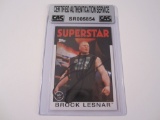 Brock Lesnar WWE Wrestler signed autographed Topps Trading Card Certified Coa