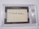 Claude Osteen L.A. Dodger signed autographed 2012 Leaf Cut Signature Beckett Grading Certified Coa