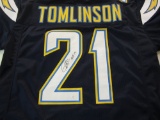 Ladainian Tomlinson San Diego Chargers signed autographed Blue Jersey Certified Coa