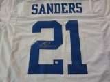 Deion Sanders Dallas Cowboys signed autographed White Jersey Certified Coa