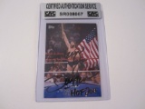 Hacksaw Jim Duggan WWE signed autographed Trading Card Certified Coa