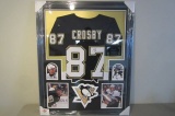 Sidney Crosby Pittsburgh Penguins signed autographed Framed Jersey Certified Coa