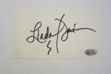 Linda Davis Country Music Artist signed autographed 3x5 index card Certified COA