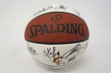 LeBron James, Kevin Love, Kyrie Irving Cleveland Cavaliers signed autographed basketball Certified C