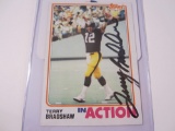 Terry Bradshaw Pittsburgh Steelers signed autographed Topps Trading Card Certified COA