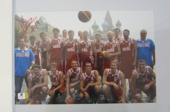 Timofey Mozgov (Russia)Â signed autographedÂ 16x20 photoÂ Certified COA