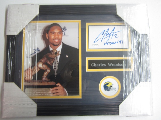 Charles Woodeson Michigan Wolverines signed autographed Professionally Framed Cut Signature Certifie