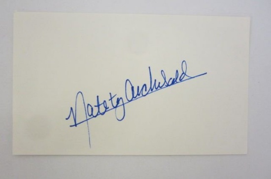 Nate Archibald signed autographed Index Card Certified Coa