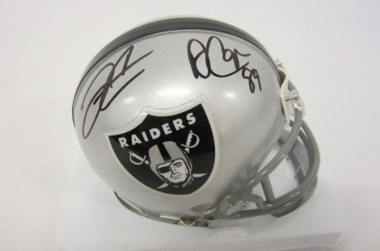 Derek Carr Amari Cooper Oakland Raiders signed autographed mini football helmet Certified COA