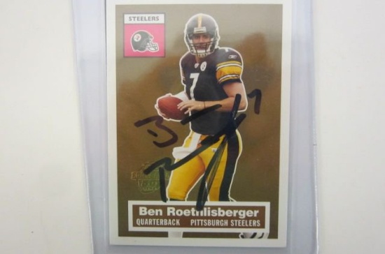 Ben Roethlisberger Pittsburgh Steelers signed autographed football card Certified COA