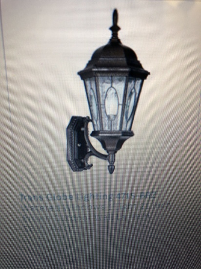 4715BRZ Trans Globe fancy wall light /bronze BRZ 1pc