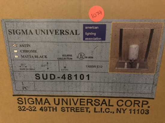 SUD-48101 Sigma Universal /Satin/ 1pc / eclipse collection / contemp lighting /