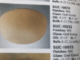 SUC-10032 White & Alabaster glass / Sigma Universal Eclipse Collection /1pc/