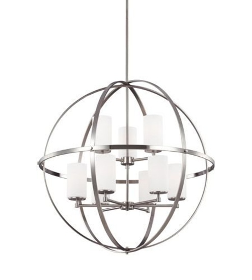 SeaGull Lighting 3124609-962 - Alturas 9 Light Brushed Nickel Chandelier Ceiling Light