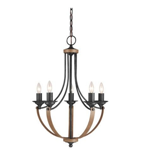 SeaGull Lighting 3280405-846 - Corbeille 5 Light Chandelier Single-Tier Ceiling Light.