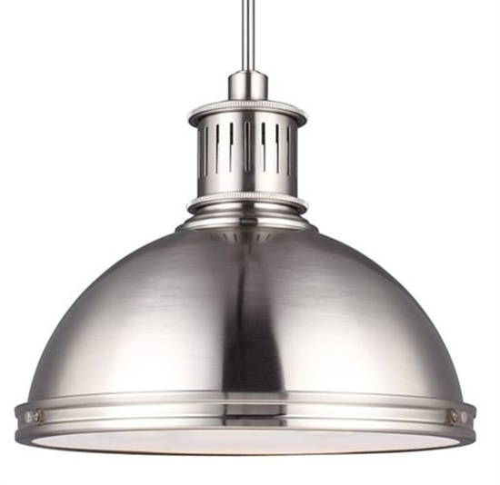 SeaGull Lighting 6508791S-962 - Pratt Street Metal Brushed Nickel LED Pendant