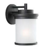 Sea Gull Lighting 88660-185 - Winnetka 1 Light Outdoor Wall Lantern in Satin Etched Glass.