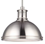 SeaGull Lighting 6508791S-962 - Pratt Street Metal Brushed Nickel LED Pendant